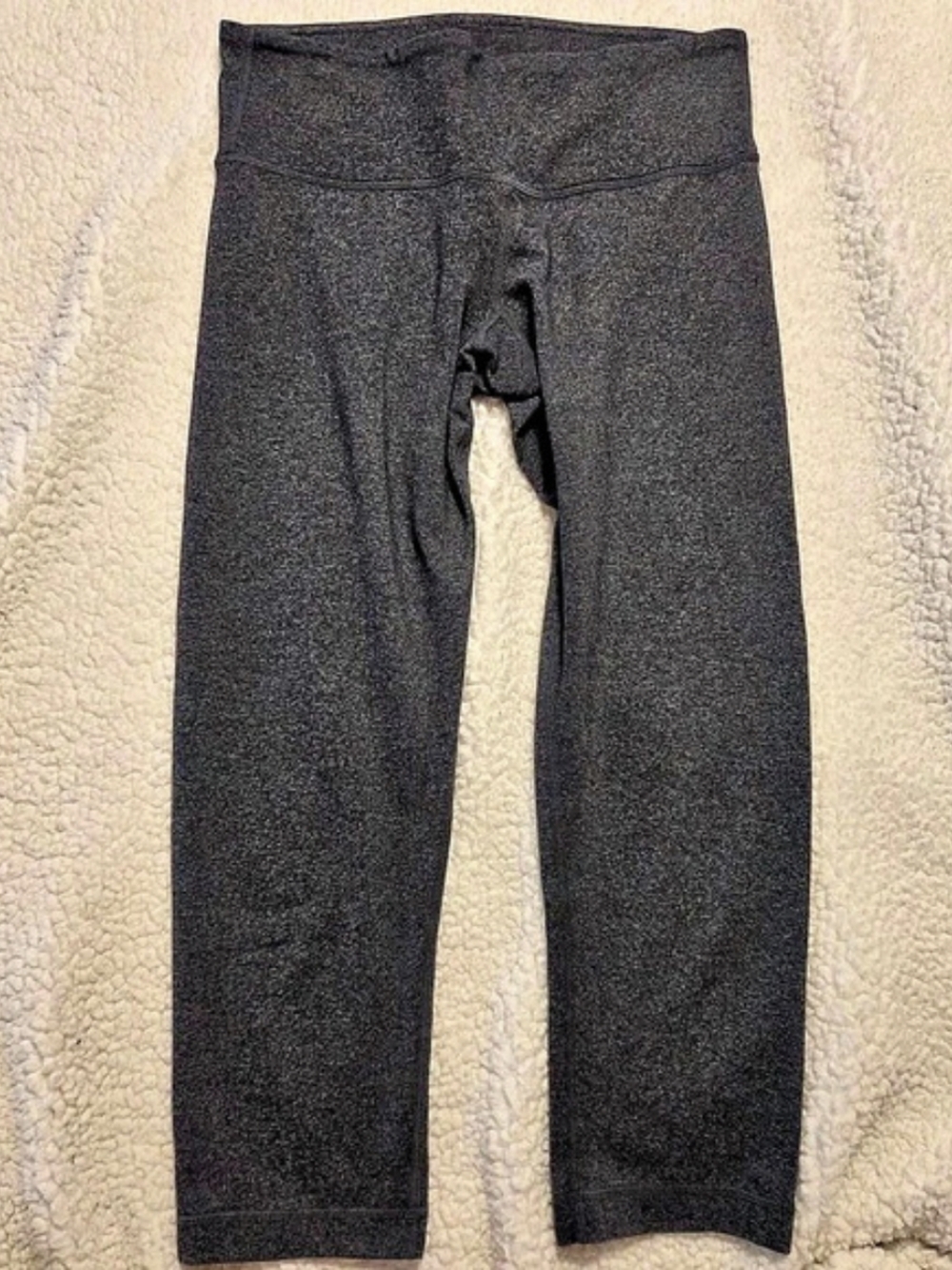 lululemon Size 4 Wunder Under Crop High-Rise Gray Leggings